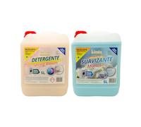 KIMIA - Pack Detergente Concentrado Spring Bloom 5L + Suavizante Concentrado Mimoso 5L | Limpieza Profunda | Fragancia Primaveral y Duradera | Protege Color de la Ropa | Suavidad y Frescor Duradero