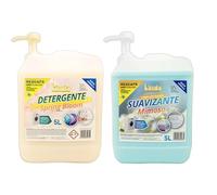 KIMIA - Pack Detergente Concentrado Spring Bloom + Suavizante Concentrado Mimoso 5L con Bomba | Limpieza Profunda | Fragancia Primaveral y Duradera | Protege Color de la Ropa | Suavidad y Frescor