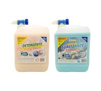 KIMIA - Pack Detergente Concentrado Spring Bloom + Suavizante Concentrado Mimoso 5L con Grifo | Limpieza Profunda | Fragancia Primaveral Duradera | Protege Color de la Ropa | Suavidad Frescor Duradero