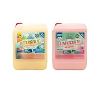 KIMIA - Pack Detergente Concentrado Summer Dreams 5L + Suavizante Concentrado Milkshake 5L | Limpieza Profunda | Fragancia Veraniega y Duradera | Protege Color de la Ropa | Suavidad y Frescor Duradero