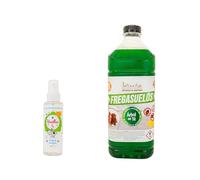 KIMIA - Pack Fregasuelos Profesional 2L + Spray Protector Huellas | Limpiasuelos Mascotas | Repelente Insectos | Friegasuelos Concentrado con Esencia de Arbol de Té | Especial Perros y Gatos