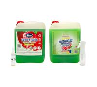 KIMIA - Pack Sensorial Concentrado Glaced Apple | Ambientador 5L+ Fregasuelos 5L | Fragancia Duradera | Fórmula Concentrada | Limpiador de Suelo | Limpieza Profunda