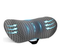 KIMIGO Cojín Lumbar ergonómico - Cojín Lumbar Silla Oficina con Funda Transpirable y Correa Ajustable,Almohada Lumbars Ergonómico para Coche,Silla Oficina,Cama,Sofá