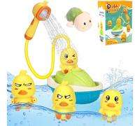 KIMIGO Juguetes de BañO para Bebé,Juego de Juguetes de BañO de Pato,Regadera BañO Bebe,Juegos para Lavado de Cabello Infantil,con Bomba de Agua,para NiñO O NiñA de 1,2 O 3 AñOs