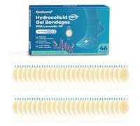 Kimihome Blíster de gel hidrocoloidal para pies, almohadillas blíster de 46 quilates con extracto de lavanda para talón y dedo del pie, vendas resistentes al agua, almohadillas blíster para la