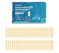 Kimihome Blíster de gel hidrocoloidal para pies, almohadillas blíster de 46 quilates con extracto de lavanda para talón y dedo del pie, vendas resistentes al agua, protector blíster para la prevención