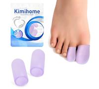 Kimihome Puntera de gel y protector - Paquete de 10 fundas de silicona para los dedos - Amortigua y protege para proporcionar alivio de uñas perdidas o encarnadas, callos, ampollas (6 grandes + 4