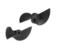 KIMISS 1 par de Control Remoto, 2 Aspas CW CCW Plástico RC Barco RC Barco Hélice Piezas de Barco Hélices Remotas Conjunto de Hélices para Eje de 2mm