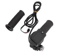 KIMISS 1 par de Empuñaduras de Acelerador de Bicicleta Eléctrica con Pantalla LCD, Empuñaduras de Acelerador Giratorio, Golpe de Llave y Cable, para una Experiencia de Conducción Mejorada