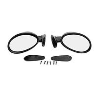 KIMISS 1 par de espejos de puerta lateral de coche, espejo retrovisor de puerta lateral universal negro, accesorio de modificación de coche clásico