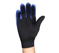 KIMISS 1 par de Guantes de Neopreno para Buceo, Surf, Natación, Pesca Submarina, Neopreno, Guantes de Buceo para Niños, Guantes para Deportes Acuáticos, Negro, Amarillo, S (Azul Negro)