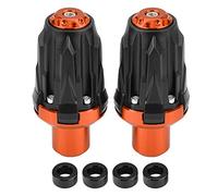 KIMISS 1 * par de Protectores deslizantes de marco universales Anticaídas de la Motocicleta(naranja)