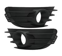 KIMISS 1 par de Rejillas de Luz Antiniebla del Parachoques Delantero Cubierta de Rejilla de Luz Antiniebla ABS para C4 2004-2008 (negro)