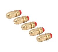 KIMISS 10 Boquillas de Aspersor Ajustables de Rosca Macho G1/2 para Riego de Jardín, Cabezal de Pulverización de Agua, Construcción de Cobre para Césped y Patio (Cuerpo pequeño)