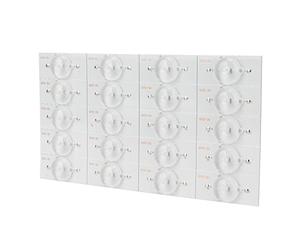 KIMISS 100 Uds. Cuentas de Lámpara LED de 3V para Tiras de Retroiluminación de Filtro de Lente óptica de TV de 32-65 Pulgadas