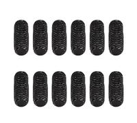 KIMISS 12 Tornillos de Altura de Sillín para Puente de Guitarra Eléctrica, Juego de Ajuste de Metal para Piezas de Reparación de Guitarra, Diseño Resistente a la Corrosión y Resistente (BLACK)