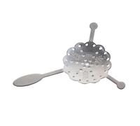 KIMISS 1x Cuchara de Absenta de Acero Inoxidable Barra de Filtro para Beber Cócteles de Ajenjo Herramienta #1-304 Diseño Antioxidante para Mezclas Tradicionales del Siglo XIX (Cuchara De Absinth