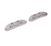 KIMISS 2 Cornamusas Plegables de Acero Inoxidable 316 de 6 Pulgadas para Embarcaciones, Cornamusas Abatibles Pulidas a Espejo para Muelles, Kayaks y embarcaderos.