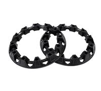 KIMISS 2 Cubiertas Universales para Cubo de Rueda de 10 Pulgadas, Protección de Buje de ATV, Decoración de Llanta, Cubiertas de Plástico Resistente para Ruedas de 10 Pulgadas, Diseño de (Black)
