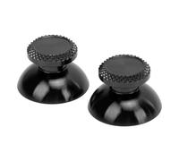 KIMISS 2 Empuñaduras Analógicas de Metal de Aleación de Aluminio para Consolas de Juegos Portátiles, Elegantes Tapas de Joystick de Repuesto para una Jugabilidad Mejorada (BLACK)