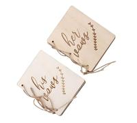 KIMISS 2 Folletos de Votos de Boda, Libro de Juramento, Accesorios de Folletos de Fiesta de Ceremonia, Decoración de Folletos con Cuerda de Dobladillo, Accesorio de Matrimonio Ideal, un