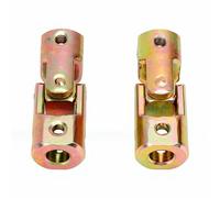 KIMISS 2 Piezas Acoplamiento de Junta Universal, Conector Giratorio para Eje de Direccion, 10 Mm, con Tornillo de Posicion M5, for Barco Coche ATV UTV Kart