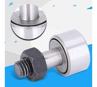 KIMISS 2 Piezas Aptas para Herramienta Seguidora de Leva Tipo Perno de Rodamiento de Agujas KR19/CF8, Diámetro Exterior de 19 Mm, Construcción de Acero de Alta Precisión para Aplicaciones Industriales