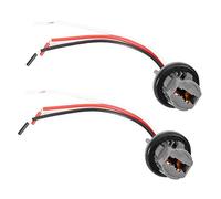 KIMISS 2 piezas Conector T20 7443 para luces LED, enchufe para bombillas de coche, adaptador para stop y señal, soporte para cable y portalámparas