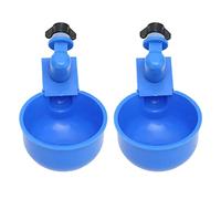 KIMISS 2 Piezas Copa de Agua de Pollo automática: Alimentador de Agua de Aves de Corral contra la Riega para una Fácil Instalación y Uso en Granjas y Aves de Corral