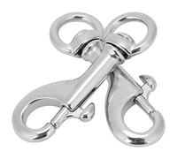 KIMISS 2 uds., 68MM, Buceo, Ojo Giratorio de Acero, Gancho de Seguridad, Gancho Pesado, Clip de un Solo Extremo de Acero Inoxidable 316