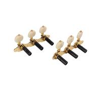 KIMISS 2 Uds Afinadores de Guitarra Clásica 3L3R Clavijas de Afinación de Guitarra Acústica con Diseño de Escamas de Dragón para Estilo Vintage