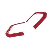 KIMISS 2 Uds Cubierta del Volante Pegatina Embellecedora de Tira de Lentejuelas para Ajuste para 3/Axela/CX-4/CX-5-elegante Mejora Interior (rojo)