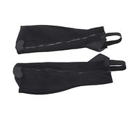 KIMISS 2 Uds Half Chap Negro Ble Malla para Protección de Equitación, Cómodos Half Ecuestres de Cuero Sintético, Ajuste Ajustable para (CXL)