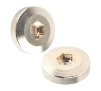 KIMISS 2 Uds Pesas de Rueda de Latón 1,9 y 2, Pulgadas Coche Trepador de Control Remoto Adaptador de Cubo Hexagonal Modelo Piezas de Mejora para Mayor Estabilidad (9mm)