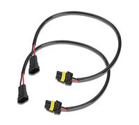 KIMISS 2 unids 53 cm / 20.9 pulgadas zócalo 9006 HB4 9012 9006XS Macho faro antiniebla Adaptador de conversión de luz Enchufe Enchufes de Cable