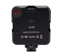 KIMISS 2 UNIDS Luz de Video Portátil 5600K Luz de Selfie Recargable Iluminación de Fotografía Portátil para Grabación de Vlogs con Teléfono con Batería Incorporada