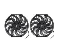 KIMISS 2 Ventiladores de Refrigeración para Radiador de Vehículo de 12 Pulgadas, Eléctricos de 80 W con 10 Aspas, Accesorio Universal para Coche para Mejorar la Refrigeración del Motor