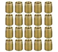 KIMISS 20 Piezas Accesorios de Inserción de Rosca Autorroscante de Acero Al Carbono 302 Inserto de Reparación de Rosca de Alto Rendimiento (#7)