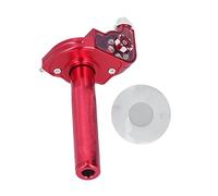 KIMISS 22mm / 0,87 Pulgadas Puños del Acelerador Manillar de la Motocicleta CNC Empuñaduras de Mano de Aluminio Reemplazo del Tubo del Acelerador para CRF(Rojo)