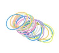 KIMISS 24 Pulseras de Gelatina de Silicona Luminiscentes, Pulseras Multicolores que Brillan en la Oscuridad para Mujeres, Elásticas Suaves y Flexibles para Fiestas y Diversión Diaria