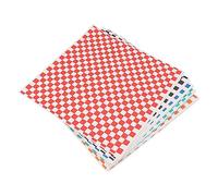 KIMISS 240 Hojas de Papel Encerado a Cuadros para Delicatessen - Forros para Cestas de Alimentos Resistentes a la Grasa para Sándwiches, Perritos Calientes y Patatas Fritas - Seguro para Ondas y