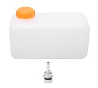 KIMISS 28.5x14x14cm Tanque de Gasolina de Combustible de Gas, 5.5L Tanque de Gasolina de Aceite Combustible de Gran Capacidad de Plástico para Coche, Camión, Barco, Aviación, Caja de(Naranja)