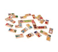 KIMISS 28pcs Juego de Bloques de Construcción de Color Animal - Juguete de Rompecabezas de Madera e Onal para, Desarrolla Habilidades Cognitivas y Coordinación