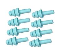 KIMISS 4 Pares Iva, Tapones para la Oreja con Cancelación de Ruido para Dormir para Dormir, Silicona Suave Suave Insonorización, Enchufes de Oído de Color Azul Lento de Espuma (BLUE)