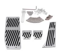 KIMISS 4 piezas de pedal para coche, para 1/3/5/7/X1/E30/E32, reposapiés y tapas de embrague/freno, antideslizante y resistente