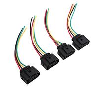 KIMISS 4 Uds Conector de Bobina de Encendido Enchufe 1J0973724 Reparación Arnés de Cables ABS Reemplazo para 5000 L5 A3 A8 RS4 RS6 S4 S5 S6 S8 TT L4