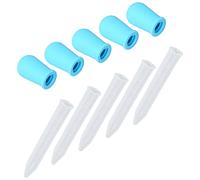 KIMISS 5 Pipetas de Silicona con Cuentagotas Líquidas para Fabricación de Joyas de Resina Epoxi y Uso en Laboratorio, que Miden de 1 Ml a 5 Ml, Ideales para Manualidades y Experimentos (BLUE)