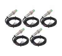 KIMISS 5 Uds M12 Sensor de Proximidad Inductivo NPN NC IP65 Interruptor de Acercamiento Impermeable para Control de Automatización