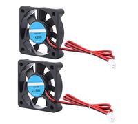 KIMISS 50Mm X 50Mm X 10Mm Ventilador de 2 Pines 5010 12V Abs 2 Piezas Accesorio de Impresora 3D Parte DIY 5010 Ventilador de Refrigeración 2Pin 12V 4000 6500 RPM 30Db 8 14Cfm