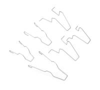 KIMISS 6PCS Faros delanteros de acero Lámpara de cabeza de haz sumergido Lámpara de retención de bulbo Abrazadera de resorte para H1/H3/H4/H7 5ZHSFULLKIT Clip de resorte de retención de la bombilla